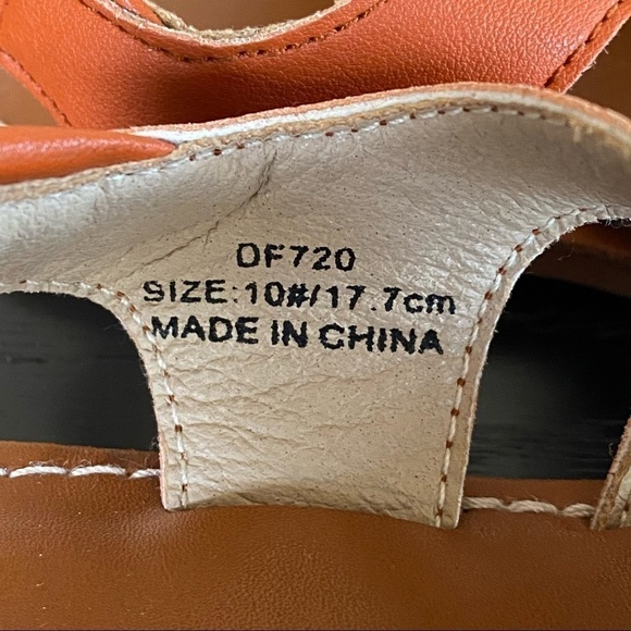 Otter Momo Girls PR60 Sandals Brown Size Toddler 10 Hook Loop Closure MINT - Picture 4 of 7